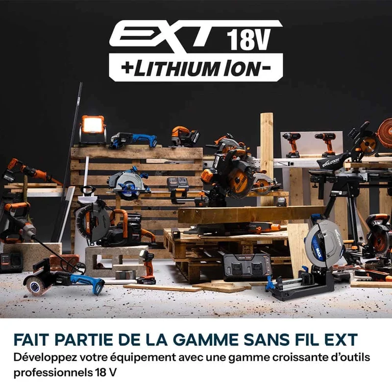Satineuse sans fil Evolution S120SCT-Li avec moteur brushless et 2 tambours