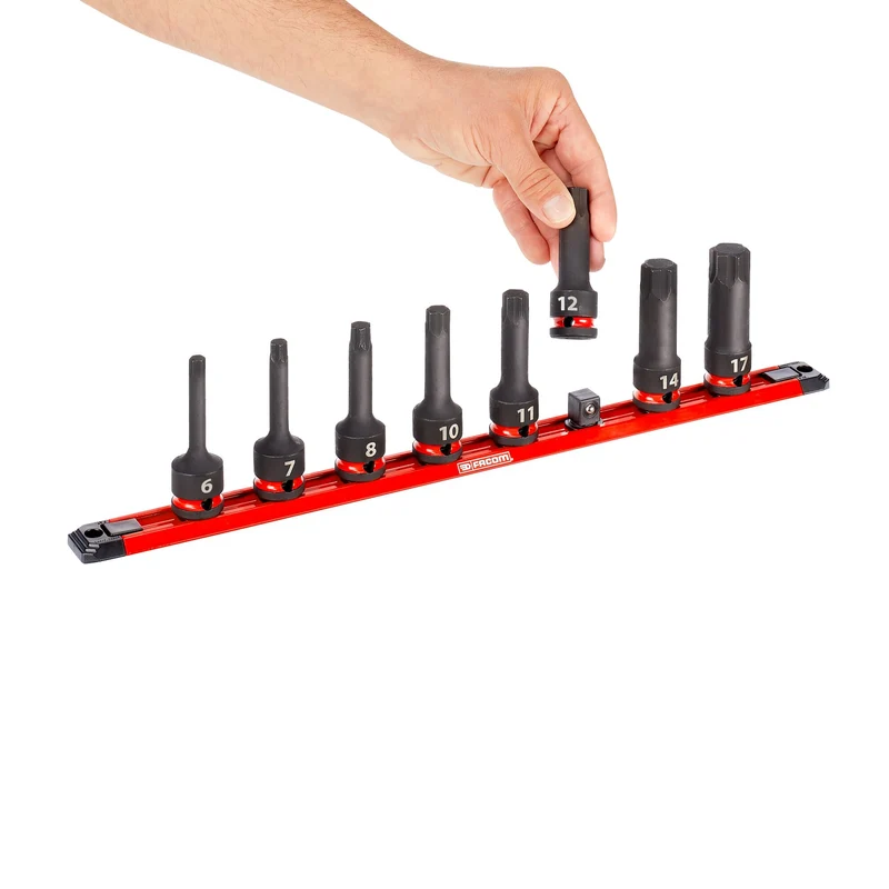[NSH.GRP.J8PB] Jeu de 8 douilles impact 1/2" 6 pans - OGV® GRIP