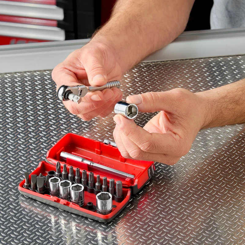 [R1PICOGRPPB] - OGV® GRIP coffret PICO serrage 1/4" avec cliquet compact flex