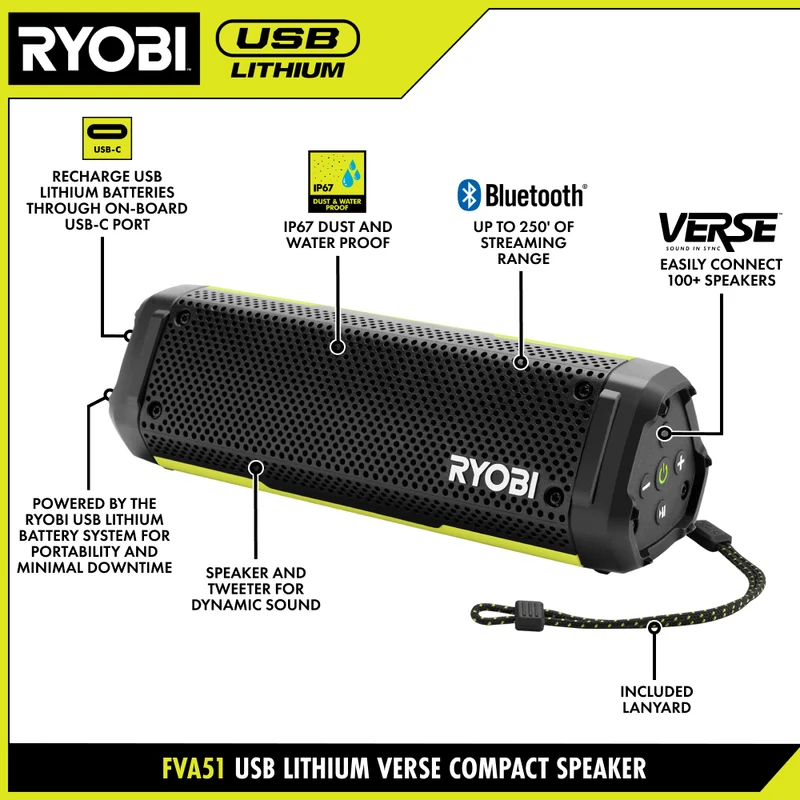 USB Lithium VERSE Compact Speaker