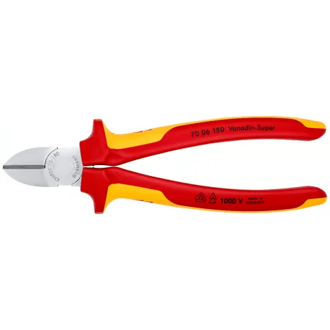 Pince coupante de côté 180mm chrome - 70 05 180 KNIPEX-WERK