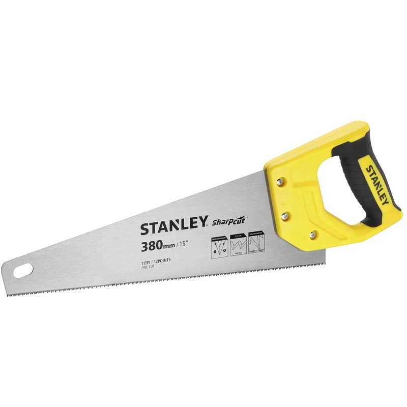 Scie égoïne Sharpcut™ STANLEY® 380 mm, coupe fine, 9 dents/pouce STHT20373-1
