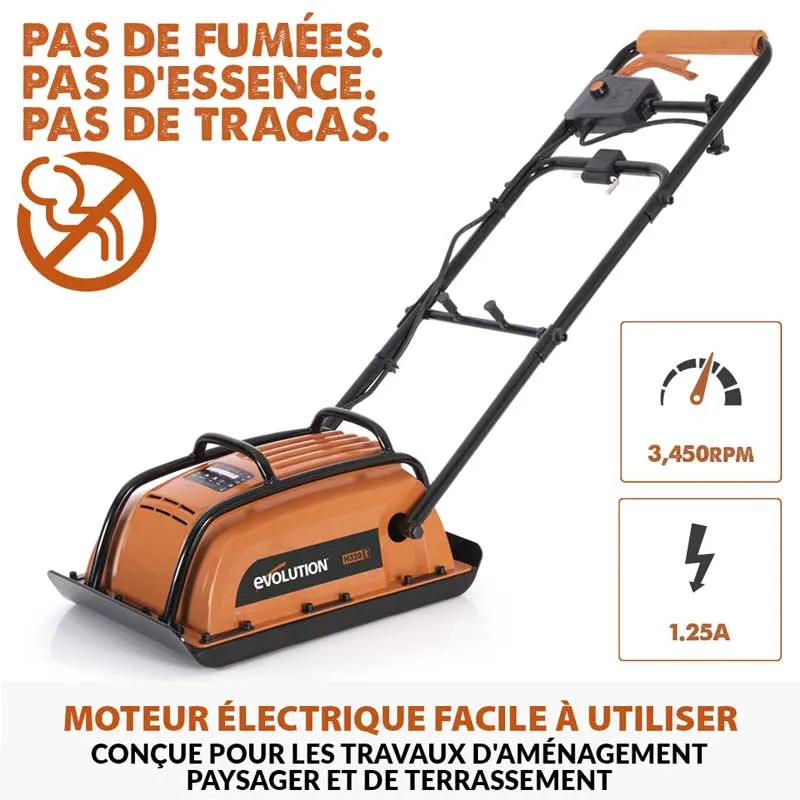 Compacteur électrique Evolution HULK ELECTRO H320-E à plaque vibrante (GRADE B)