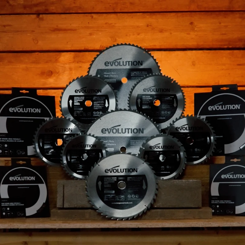 Lame bois TCT 355mm Evolution 60 dents alésage 25,4mm pour scie à tronçonner