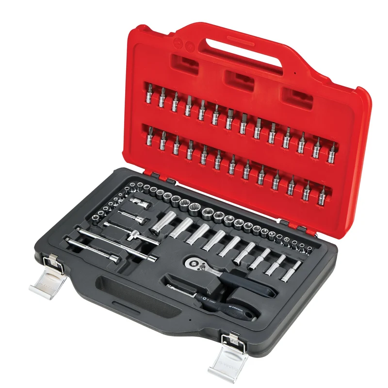 [RL.151-EP72PB] Coffret cliquet-douilles 1/4" Twin Box - 72 pièces