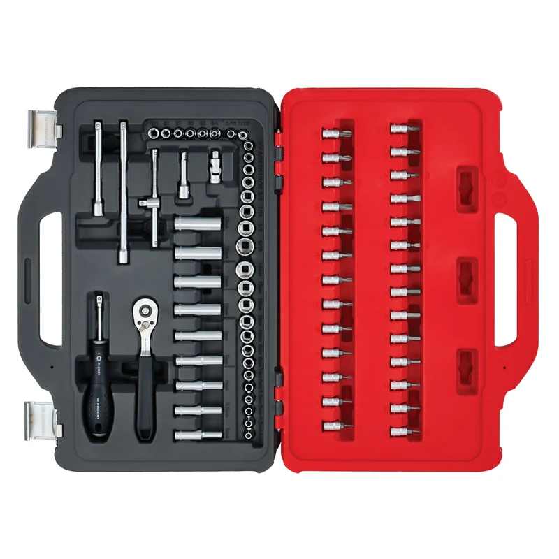[RL.151-EP72PB] Coffret cliquet-douilles 1/4" Twin Box - 72 pièces