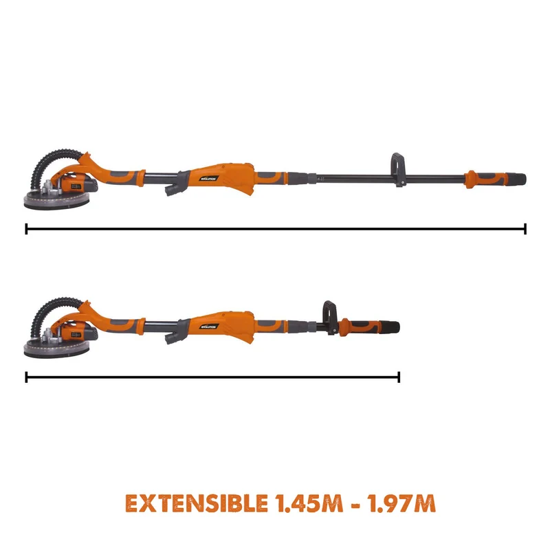 Pack Evolution : Ponceuse à plâtre télescopique R225DWS + Aspirateur 15L pour déchets secs et humides avec démarrage automatique