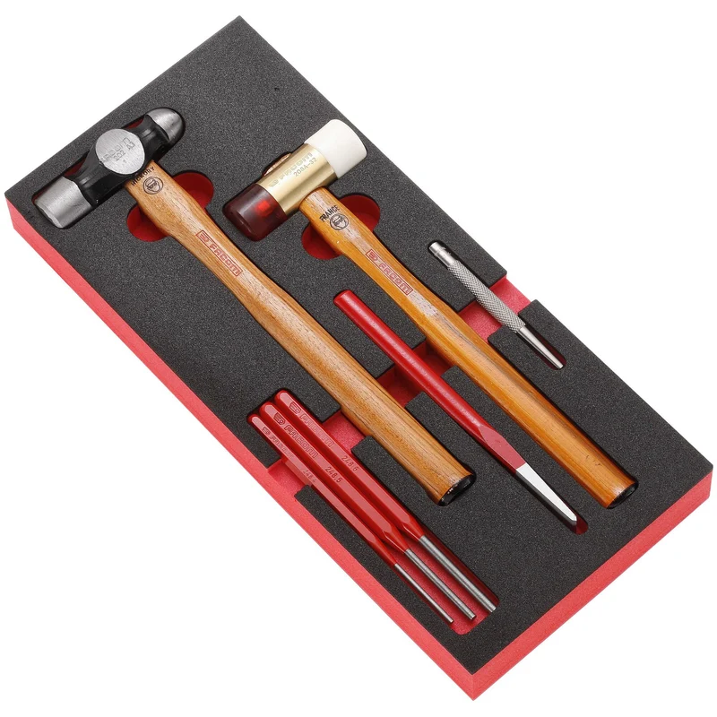 [MODM.MI4] Module mousse outils de frappe et marteau hickory 202H, 7 pièces