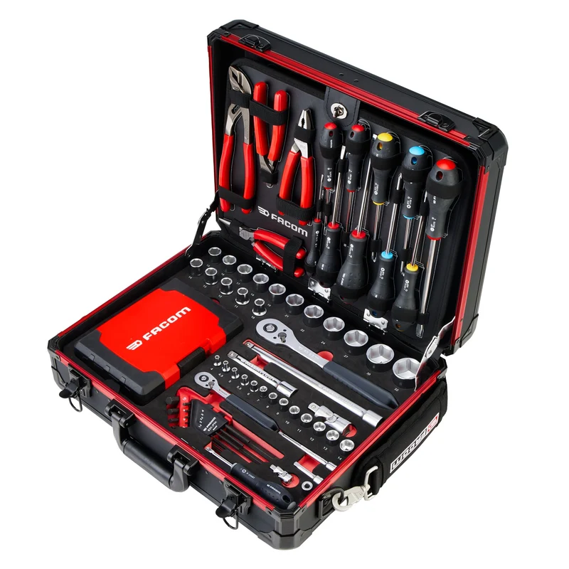 [BV.GMS181PB] Valise de maintenance en aluminium avec une sélection d'outils (181 pièces)