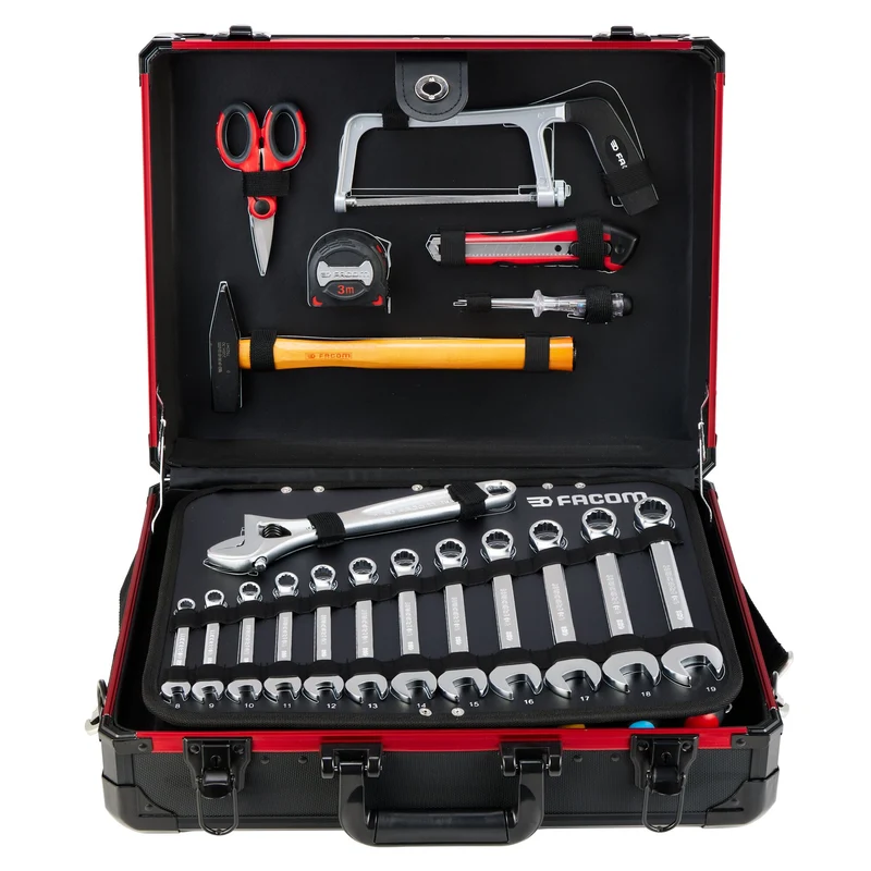 [BV.GMS181PB] Valise de maintenance en aluminium avec une sélection d'outils (181 pièces)