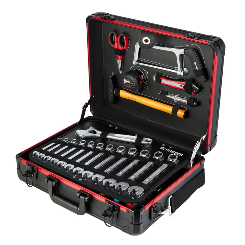 [BV.GMS181PB] Valise de maintenance en aluminium avec une sélection d'outils (181 pièces)