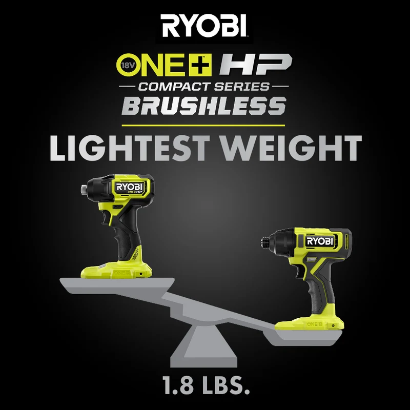 18V ONE+ HP Compact Brushless 1/4" Hex Impact Driver