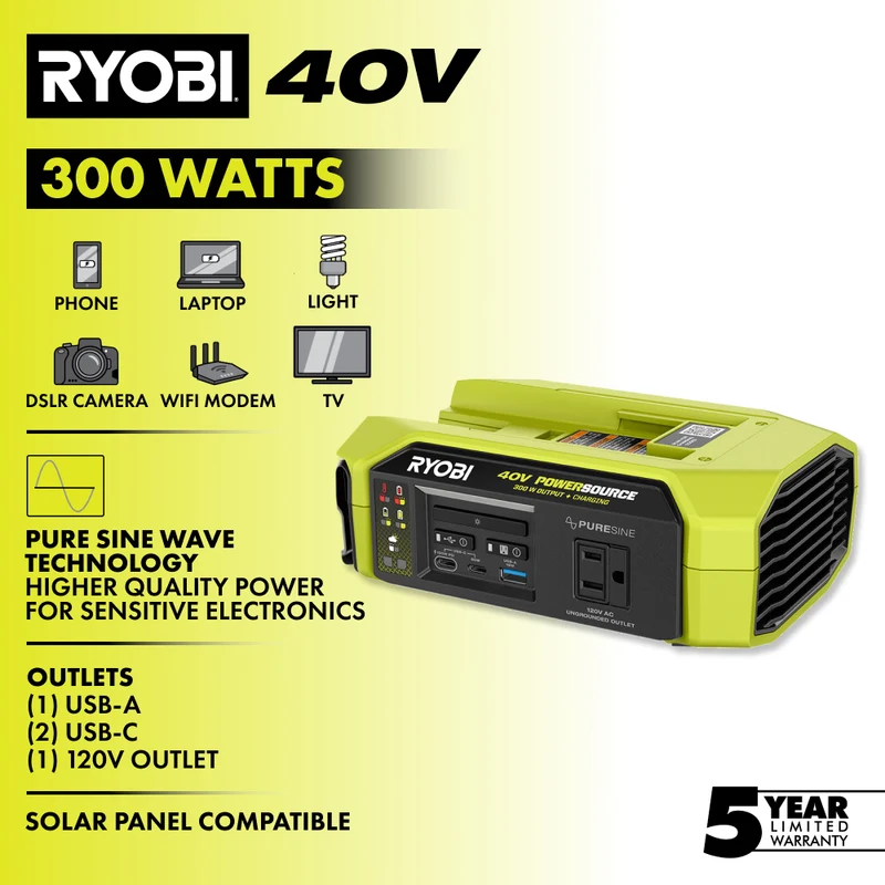 40V 300W Power Source/Charger