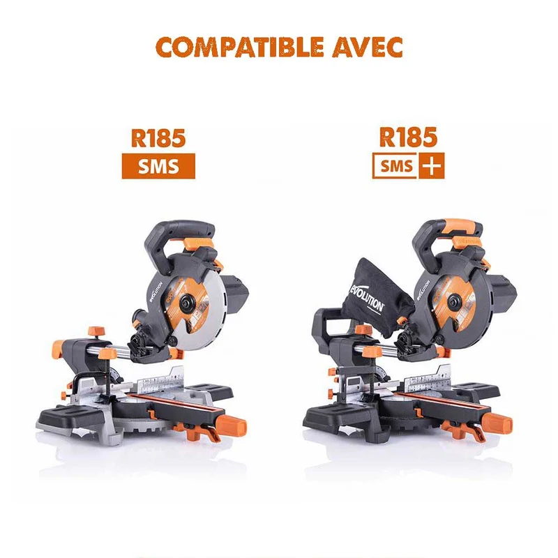 Lame multi-matériaux TCT 185mm 20 dents alésage 20mm Evolution pour scie à onglet
