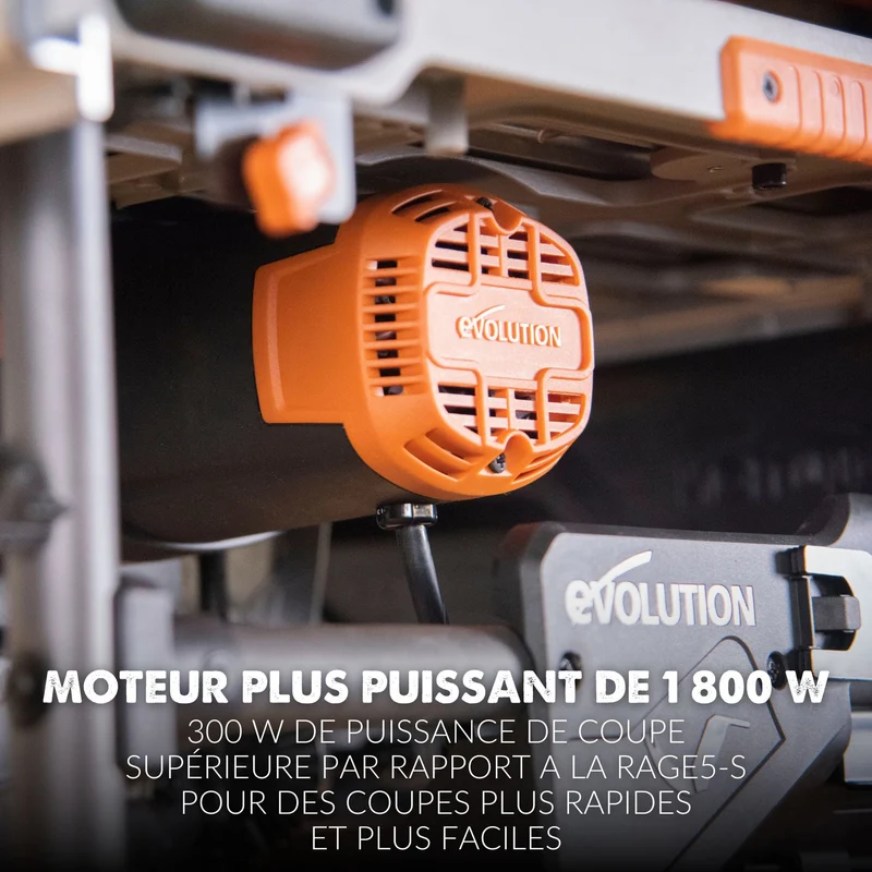 Pack Evolution : Scie sur table R255TBL+ 255mm 1800W avec lame multi-matériaux TCT+ Support roulant pliable