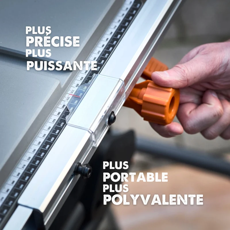 Pack Evolution : Scie sur table R255TBL+ 255mm 1800W avec lame multi-matériaux TCT+ Support roulant pliable