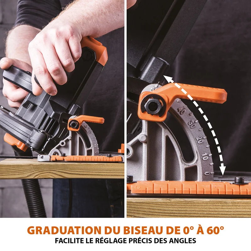 Scie circulaire 185mm Evolution R185CCS avec lame multi-matériaux TCT (GRADE B)