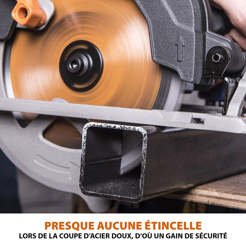 Scie circulaire 185mm Evolution R185CCS avec lame multi-matériaux TCT (GRADE B)