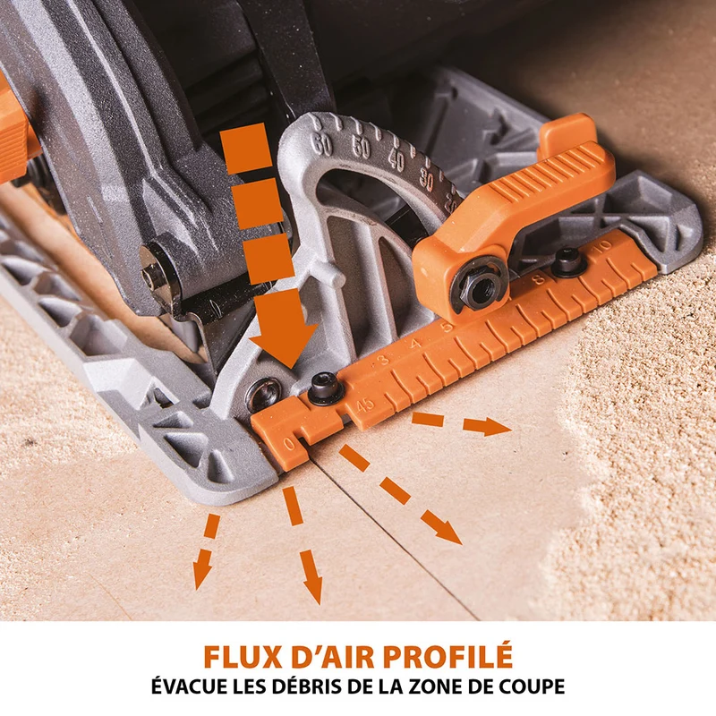 Scie circulaire 185mm Evolution R185CCS avec lame multi-matériaux TCT (GRADE B)