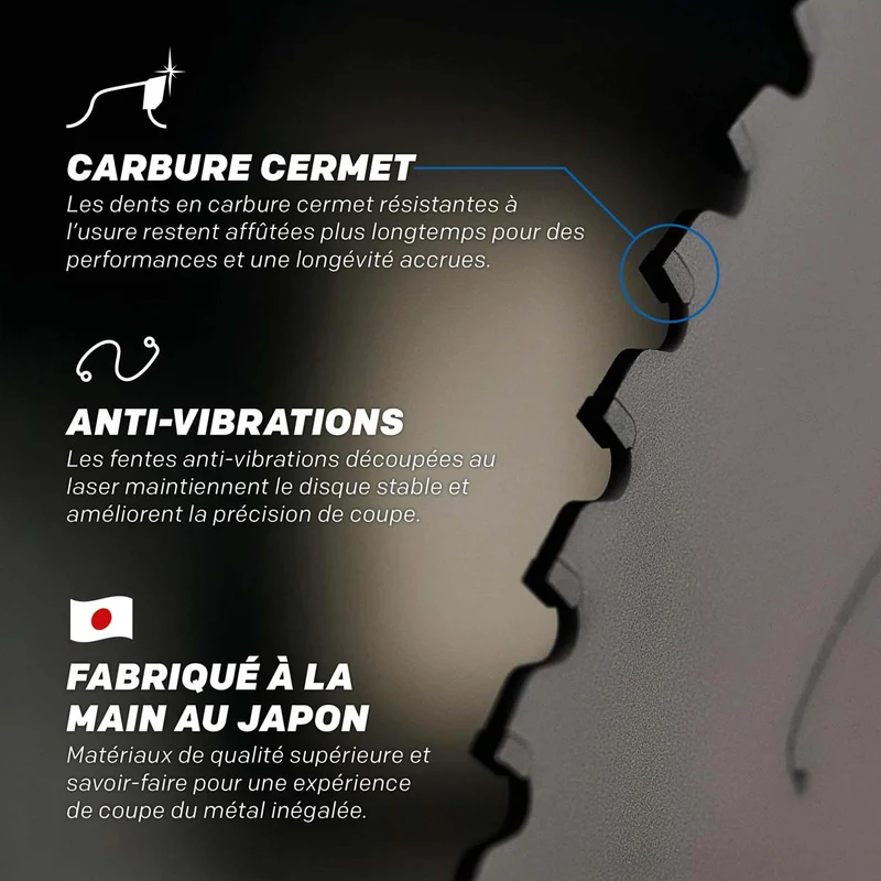 Lame Acier EVOMAX 355 mm à 80 dents pour coupe professionnelle et intensive