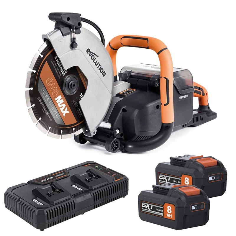 Scie à béton sans fil R260DCT-Li 260 mm avec batteries 8 Ah et double chargeur