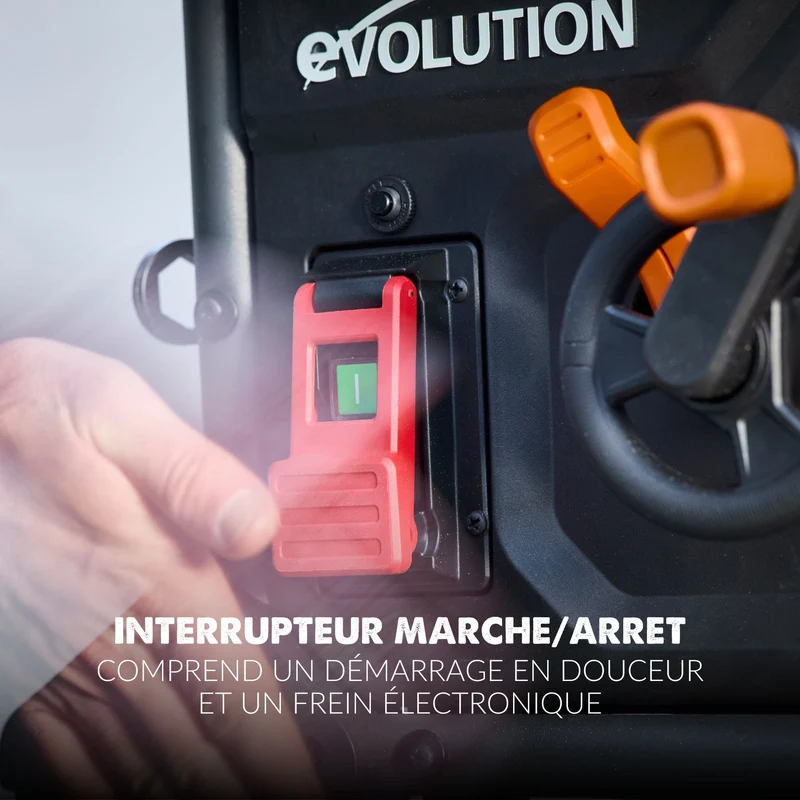 Pack Evolution : Scie sur table Evolution R255TBL+ 255mm 1800W avec lame multi-matériaux TCT + lame expert bois supplémentaire