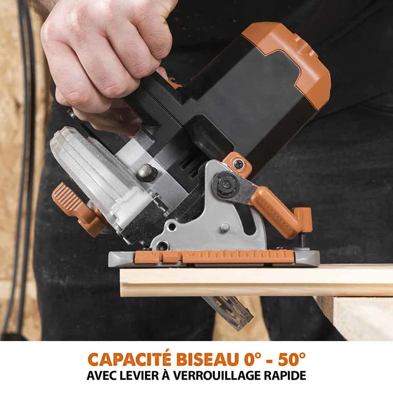 Scie circulaire sans fil 165mm Evolution R165CCS-Li avec Lame multi-matériaux TCT sans batterie ni chargeur