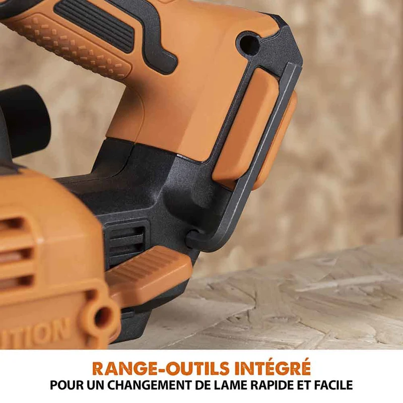 Scie circulaire sans fil 165mm Evolution R165CCS-Li avec Lame multi-matériaux TCT avec batterie 4Ah et chargeur
