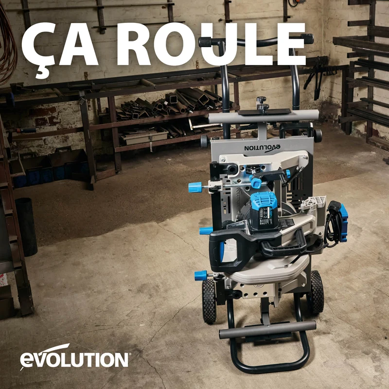 Evolution MCSSTAND Support à roues pour les tronçonneuses à métaux avec la technologie PowerLift