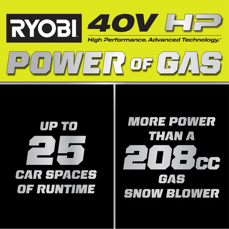 40V HP Brushless 21" Single-Stage Auger-Propelled Snow Blower Kit