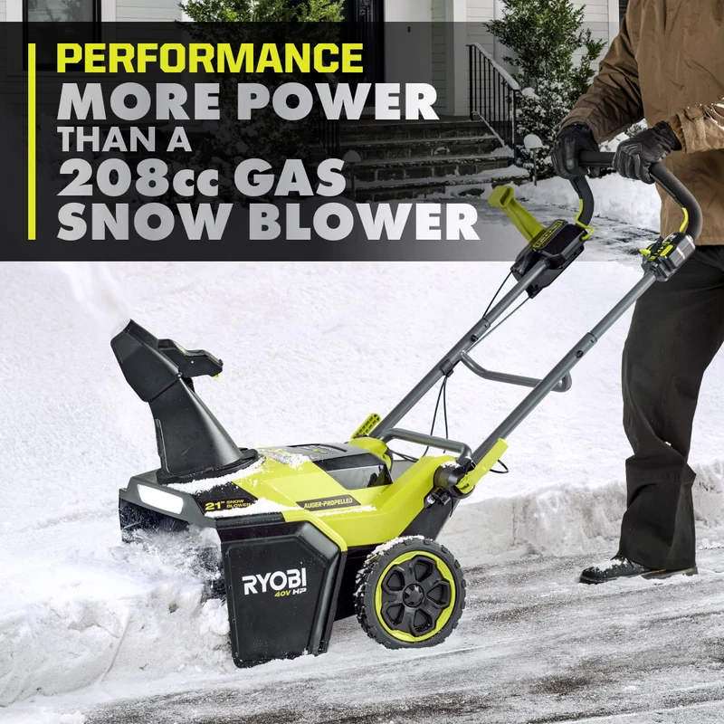 40V HP Brushless 21" Single-Stage Auger-Propelled Snow Blower Kit