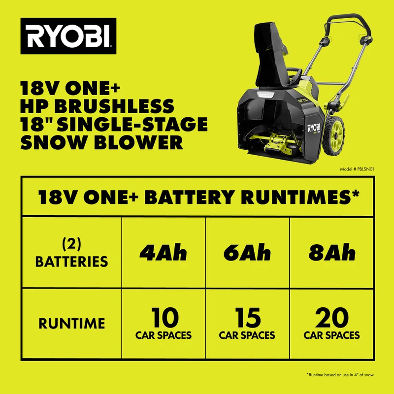 18V ONE+ HP Brushless 18" Single-Stage Snow Blower Kit
