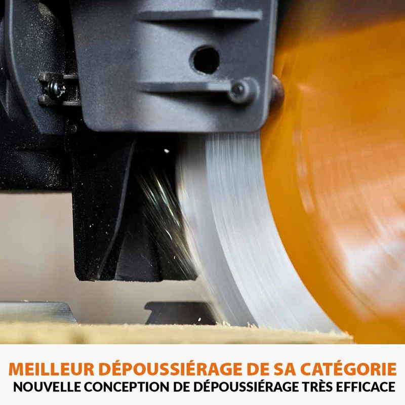 Scie à onglet de 255mm sans fil double biseau R255SMS-DB-Li avec lame multi-matériaux TCT et batteries 5Ah avec double chargeur