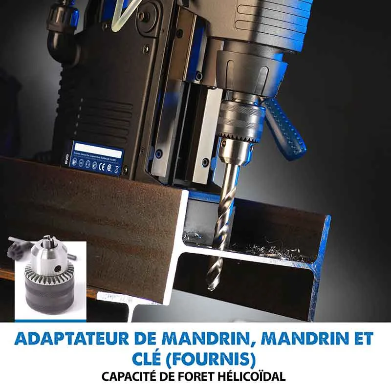 Pack Evolution : Perceuse magnétique industrielle EVO42MAG avec kit de fraises à carotter