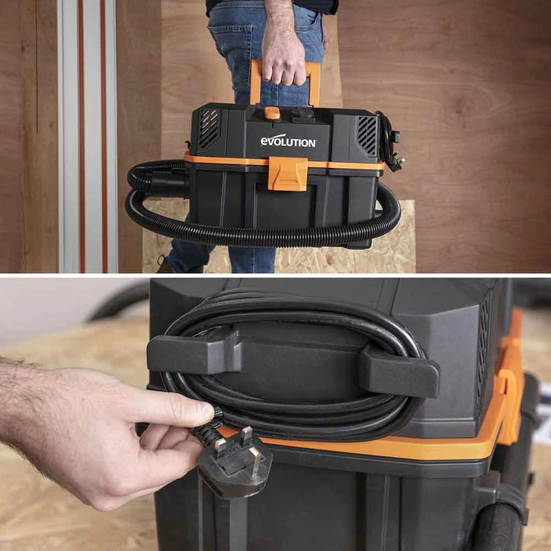 Pack Evolution : Aspirateur 15L R15VAC pour déchets secs et humides avec filtres supplémentaires et adaptateur