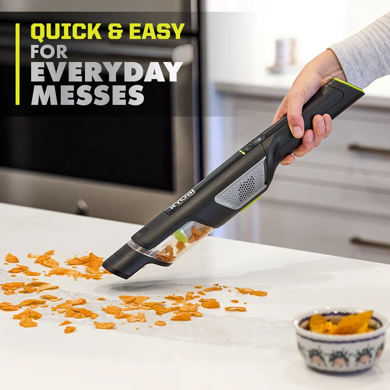 USB Lithium HP Compact Hand Vacuum Cleaner Kit with (2) USB Lithium 2.0 Ah Batteries and Charger