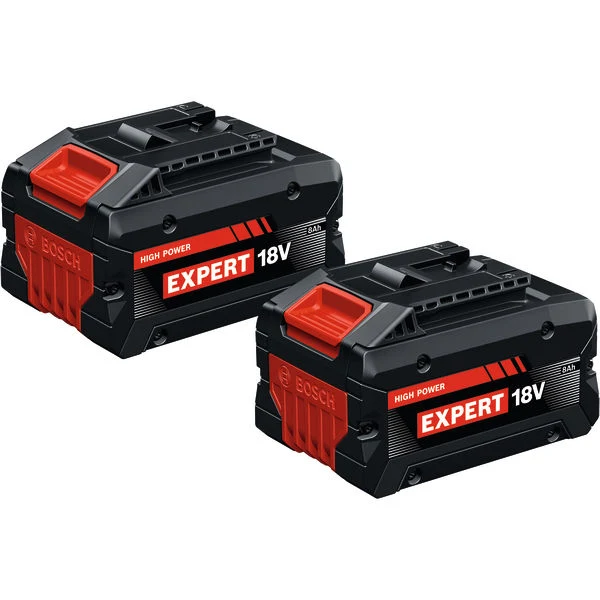 Pack 2 batteries 8Ah Bosch EXPERT EXBA18V-80 18V - Réf. 1600A0373D