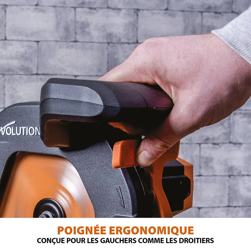 Pack Evolution : Scie à onglet électrique 210mm R210SMS+ avec lame multi-matériaux TCT + Support