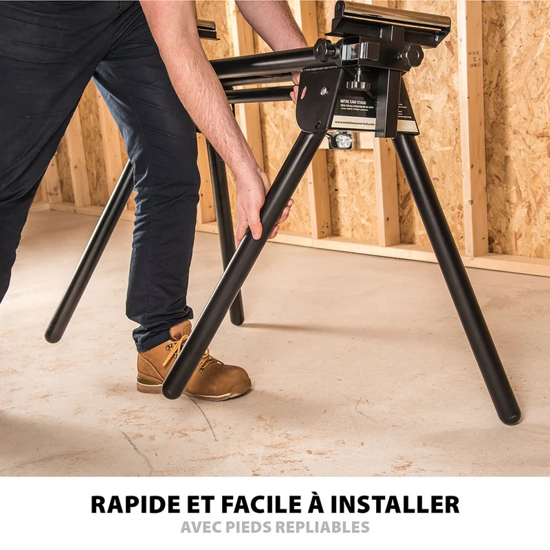 Pack Evolution : Scie à onglet électrique 255mm R255SMS+ avec lame multi-matériaux TCT + Support pour scie à onglet