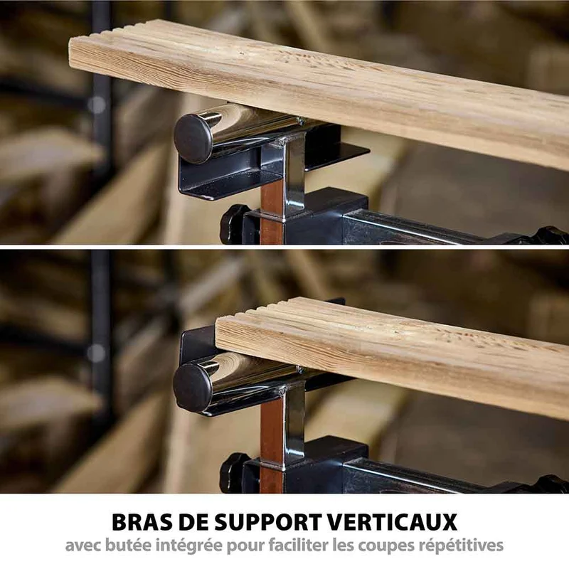 Pack Evolution : Scie à onglet électrique 255mm R255SMS+ avec lame multi-matériaux TCT + Support Evolution PLUS