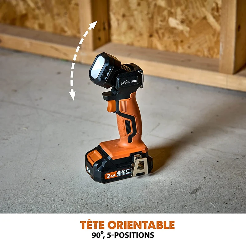 Lampe torche sans fil Evolution R1000TOR-Li sans batterie ni chargeur