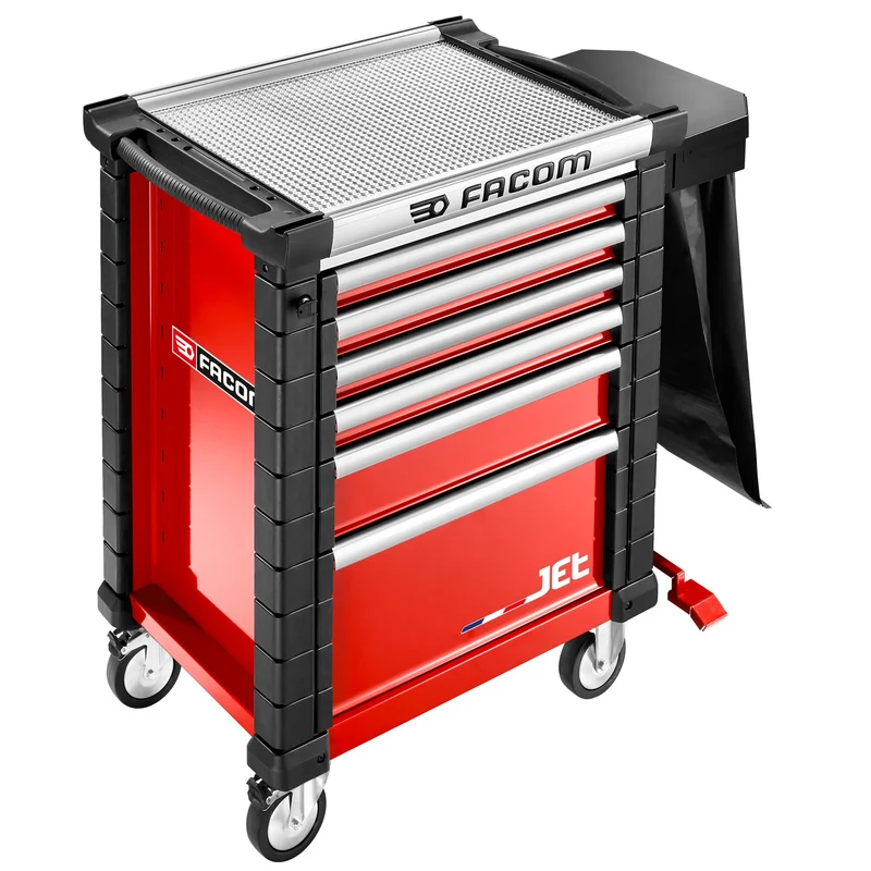 [JET.LA5-2PPF] Accessoire latéral servante atelier JET : poubelle 100 litres avec pédale - toutes séries