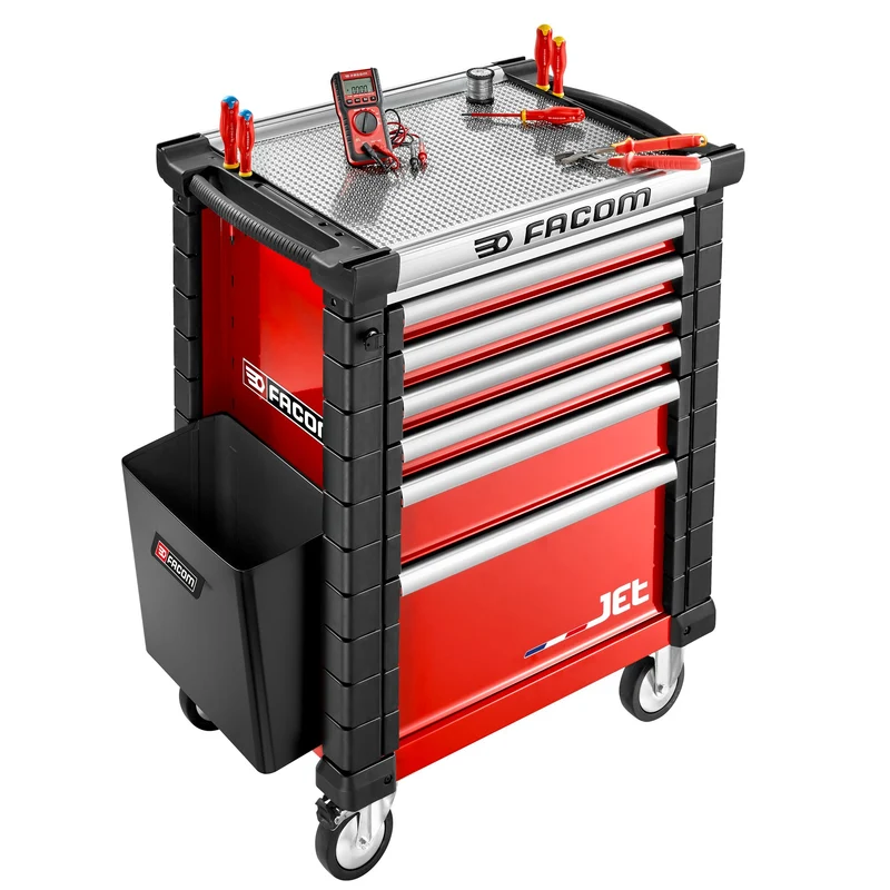 [JET.LA5-2PF] Accessoire latéral servante atelier JET : poubelle 25 litres - toutes séries