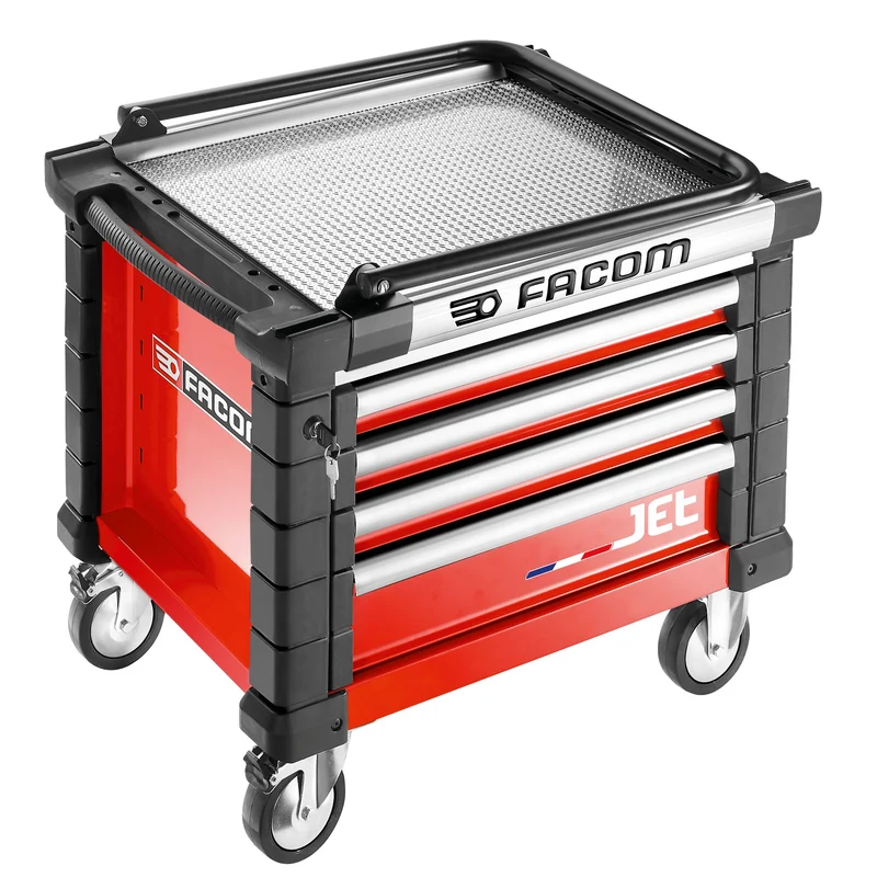 [JET.CR4M3APF] Coffre mobile 4 tiroirs, L 569 x H 421 mm, 3 modules par tiroir
