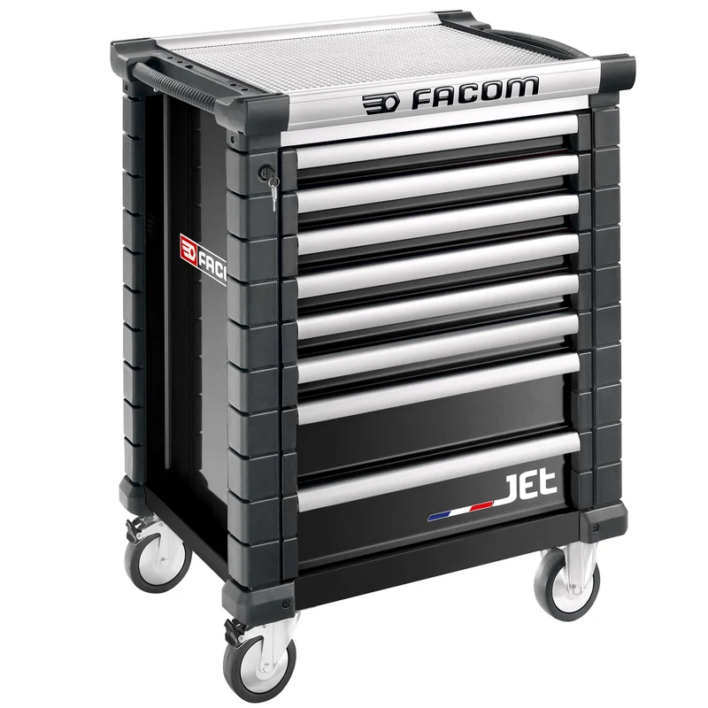 [JET.8NM3APF] Servante 8 tiroirs, L 569 x H 421 mm, 3 modules par tiroir, gamme Safety