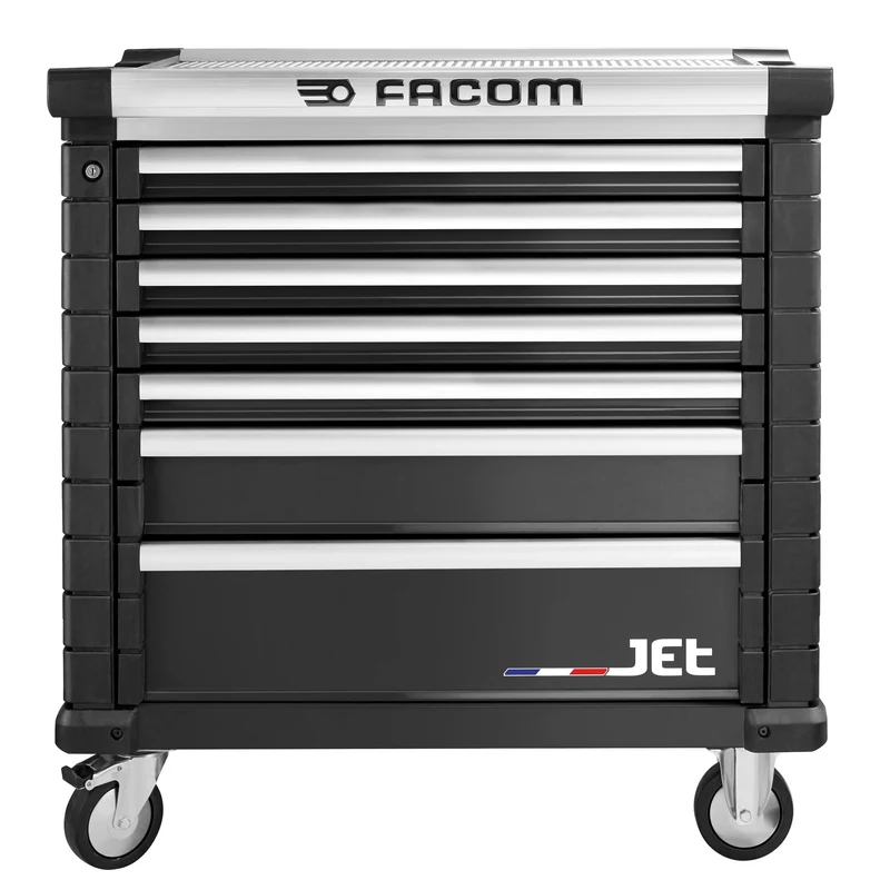 [JET.7NM4APF] Servante 7 tiroirs, L 759 x H 421 mm, 4 modules par tiroir, plateau 0,37m²