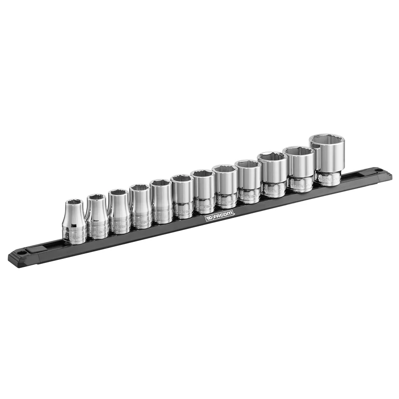 [S.40EGRPPB] Rack magnétique de 12 douilles 1/2, 6 pans OGV® Grip