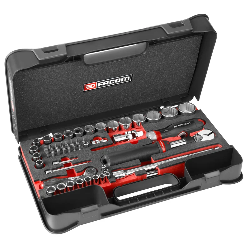 [RS.GRPPB] Coffret MBOX serrage 1/4 & 1/2 OGV® Grip, plateau mousse (60 pces)