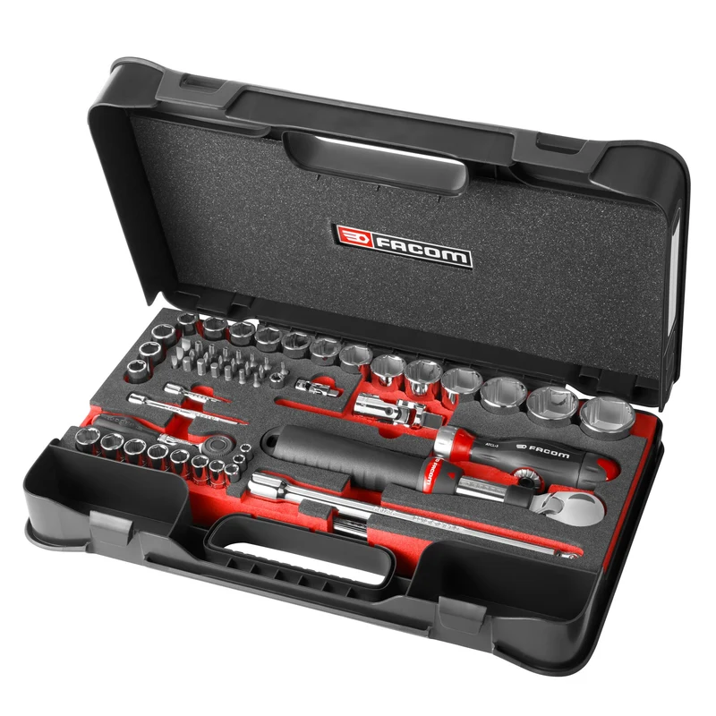 [RS.GRPPB] Coffret MBOX serrage 1/4 & 1/2 OGV® Grip, plateau mousse (60 pces)