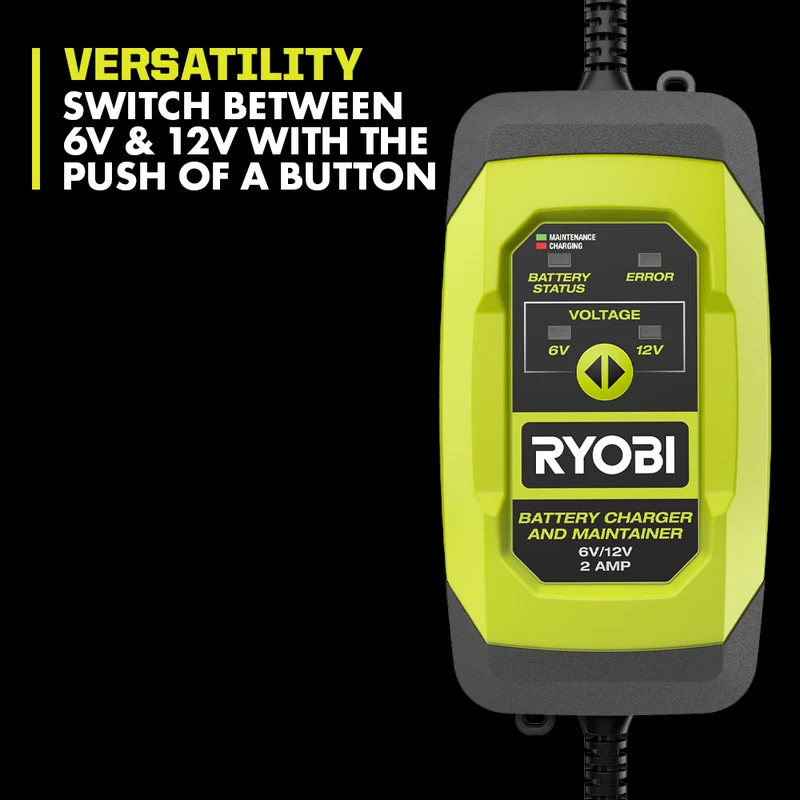6V/12V 2 Amp Battery Charger & Maintainer